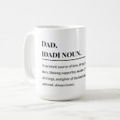 Definitie van Vader 👨‍👧‍👦 | Hartelijke Vader Koffiemok (Voorkant links)