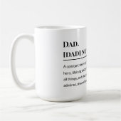 Definitie van Vader 👨‍👧‍👦 | Hartelijke Vader Koffiemok (Links)