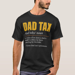 Definitie van vadersbelasting voor mannen, leuke v t-shirt