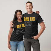 Definitie van vadersbelasting voor mannen, leuke v t-shirt (Unisex)