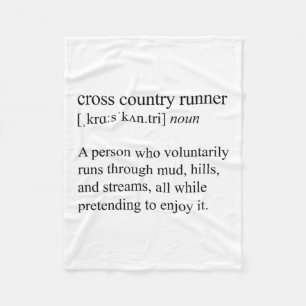 Definitie van veldloper, XC-hardlopen Fleece Deken