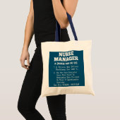 Definitie van verpleegkundige Manager Tote Bag (Voorkant (product))