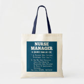 Definitie van verpleegkundige Manager Tote Bag (Voorkant)
