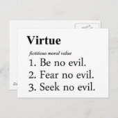 Definitie van virtueel briefkaart (Voorkant / Achterkant)