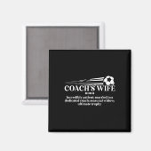 Definitie van voetbalcoachsvrouw Echtgenote van ee Magneet (Voorkant / Achterkant)