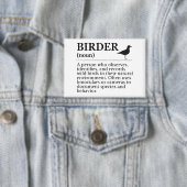 Definitie van vogelaar - waarnemer van wilde vogel button (Insitu)