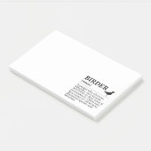 Definitie van vogelaar - waarnemer van wilde vogel post-it® notes (Schuin)