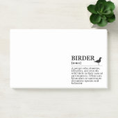 Definitie van vogelaar - waarnemer van wilde vogel post-it® notes (Kantoor)