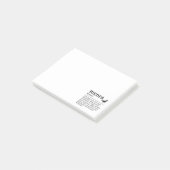 Definitie van vogelaar - waarnemer van wilde vogel post-it® notes (Schuin)