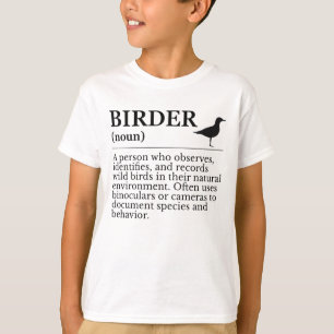 Definitie van vogelaar - waarnemer van wilde vogel t-shirt