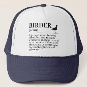 Definitie van vogelaar - waarnemer van wilde vogel trucker pet