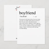 Definitie van vriend Valentijnskaart Feestdagenkaart (Voorkant / Achterkant)