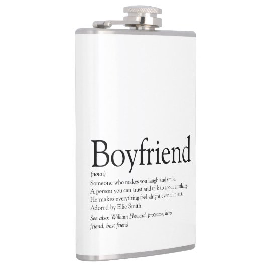 Definitie van vriendje Zwart en wit Heupfles (Rechts)