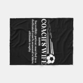 Definitie van vrouw van voetbalcoach Echtgenote va Fleece Deken (Voorkant (Horizontaal))