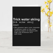 Definitie van waterskietruc kaart (Gele Bloem)
