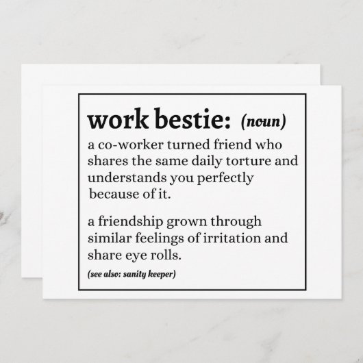 Definitie van werkkleding kaart (Voorkant / Achterkant)