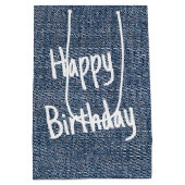 Definitie van wijn met stick figuur meisje medium cadeauzakje (Achterkant)