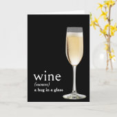 Definitie van WIJN voor verjaardag Kaart (Gele Bloem)