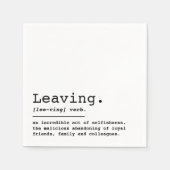 Definitie verlaten servet (Voorkant)