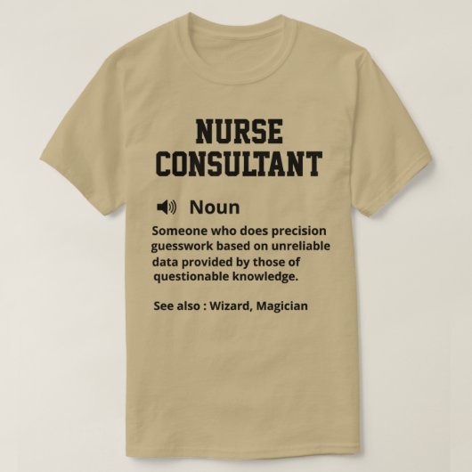 Definitie verpleegkundige consultant t-shirt (Design voorkant)
