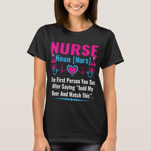 Definitie verpleegkundige t-shirt (Voorkant)