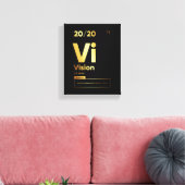 Definitie visie | Motivatie Quote Wall Art Canvas Afdruk (Insitu (Woonkamer))