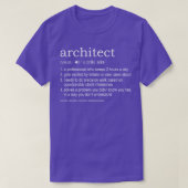 Definitie voor architecten t-shirt (Design voorkant)