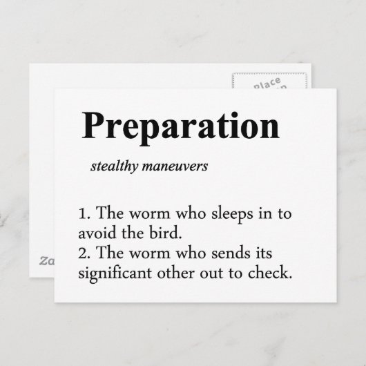 Definitie voorbereiding briefkaart (Voorkant / Achterkant)