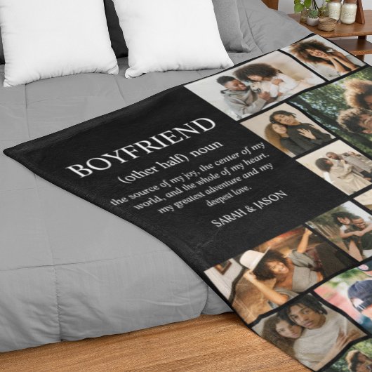 Definitie Vriend Foto Collage Fleece Deken