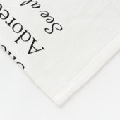 Definitie vriendin Chic script rood liefdeshart Fleece Deken (Hoek)