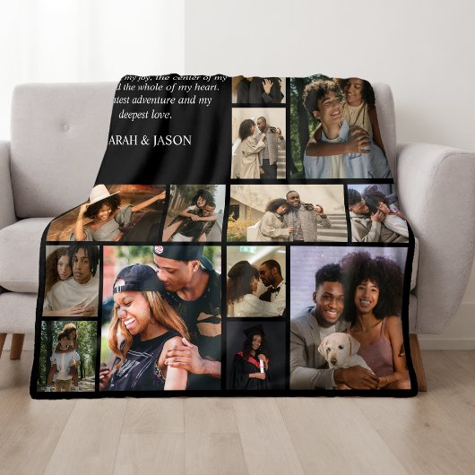 Definitie Vriendin Fotocollage Fleece Deken