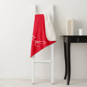 Definitie Vriendin Liefde Hart Chic Script Rood Sherpa Deken (In situ)