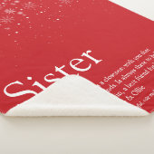 Definitie winterzuster wintervakantie sneeuwvlokke sherpa deken (3/4)