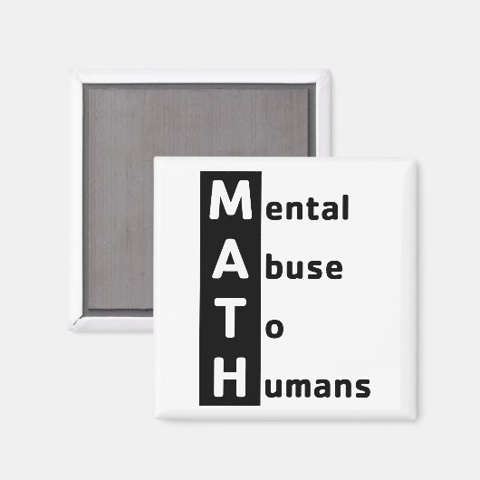 Definitie wiskunde magneet (Voorkant / Achterkant)