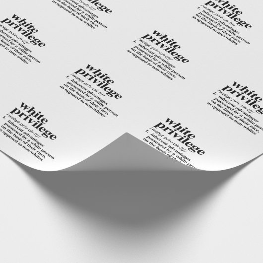 Definitie wit voorrecht cadeaupapier (Hoek)