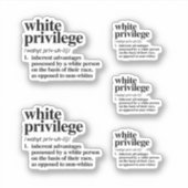 Definitie wit voorrecht sticker (Voorkant)