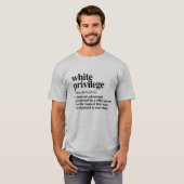Definitie wit voorrecht t-shirt (Voorkant volledig)