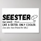 Definitie zuster Funny Seester Poster (Voorkant)