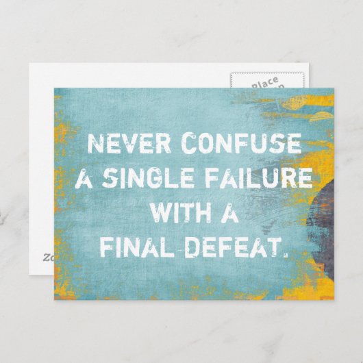 Definitief defect briefkaart (Voorkant / Achterkant)