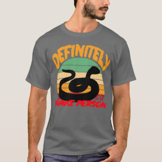 DEFINITIEF EEN SNAKE PERSOON CLASSIC VINTAGE KRIJG T-SHIRT