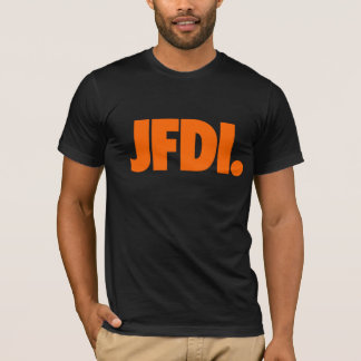 Definitief JFDI-T-shirt (zwart) T-shirt