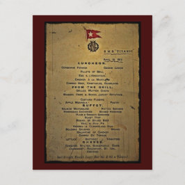 Definitief menu RMS Titanic Kaart