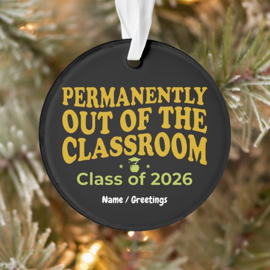 Definitief uit de klas Grappige leraar  Ornament (Boom)