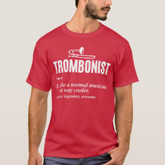 Definitierommel Retro Spelerrombonist vintage T-shirt