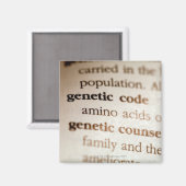 Definities van genetische code en genetische couns magneet (Voorkant / Achterkant)