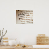 Definities van genetische code en genetische couns poster (Keuken)