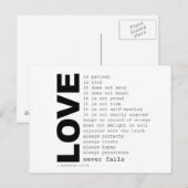 Definities van Love Post Card Briefkaart (Voorkant / Achterkant)