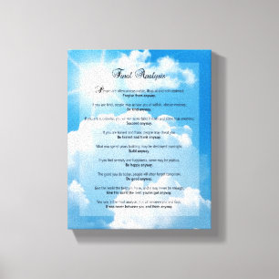 Definitieve analyse: "Doe het hoe dan ook" Canvas Afdruk