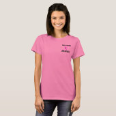 Definitieve chemo run like Hell - Breast Cancer T-shirt (Voorkant volledig)