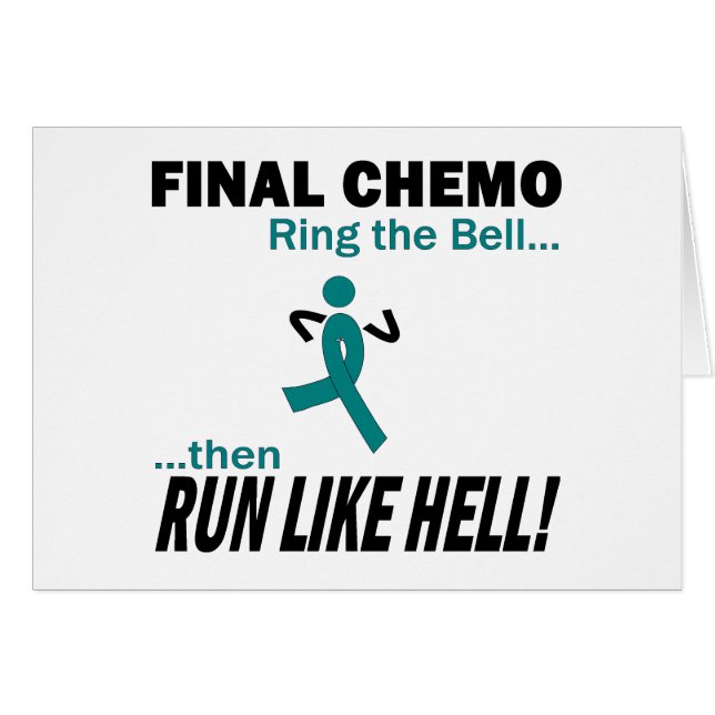 Definitieve chemo run like Hell - Ovarian Cancer (Voorkant Horizontaal)